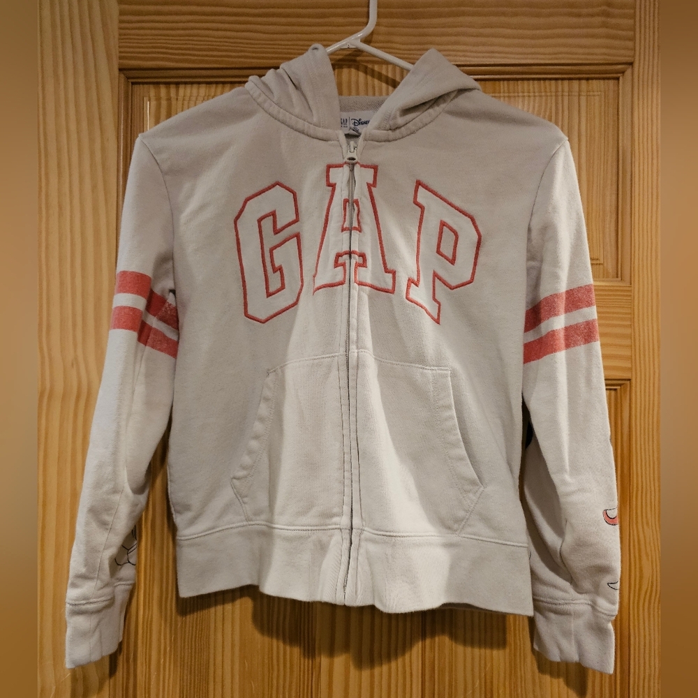4/$10 Gap Kids Disney 14/16 Mickey Mouse Minnie Zip Hoodie XXL Girls *Stains*